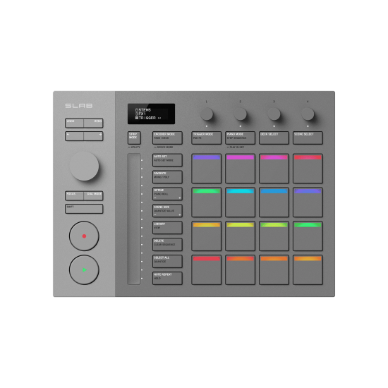ALPHATHETA SLAB MIDI kontroler za produkcijo glasbe (Serato Studio kontroler)
