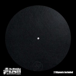 DR. SUZUKI 12" SLIPMATS MIX-EDITION ČRNI slipmati za DJ gramofone (par)