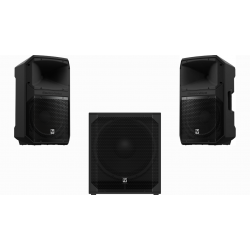 2x ELECTRO-VOICE EVIVA 12P + EVIVA 18SP aktivni PA zvočniški set