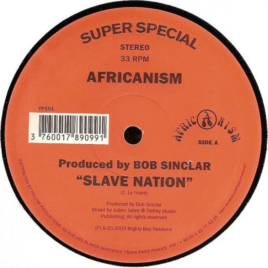 AFRICANISM – SLAVE NATION - YELLOW PRODUCTIONS – YP151