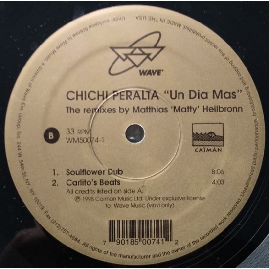 CHICHI PERALTA – UN DIA MAS (THE REMIXES BY MATTHIAS "MATTY" HEILBRONN) - CAIMAN RECORDS