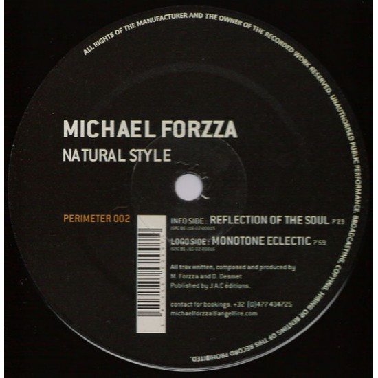 MICHAEL FORZZA - NATURAL STYLE - PERIMETER RECORDS - PERIMETER 002