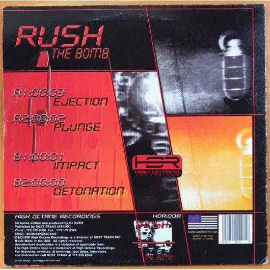 RUSH - THE BOMB - HIGH OCTANE RECORDINGS - HOR:008