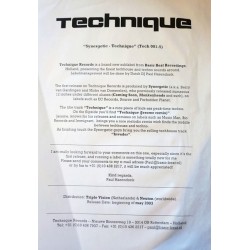 SYNERGETIC – TECHNIQUE - TECHNIQUE RECORDS – TECH 001-5