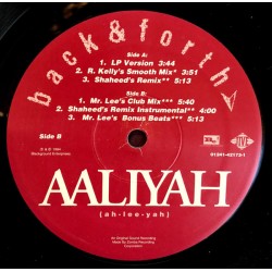AALIYAH – BACK & FORTH - JIVE (US RELEASE)