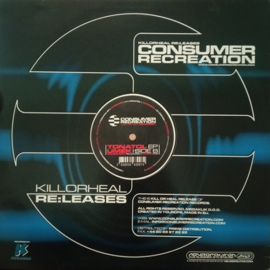 Umek – Tonatol EP - Consumer Recreation – KUPEC 005