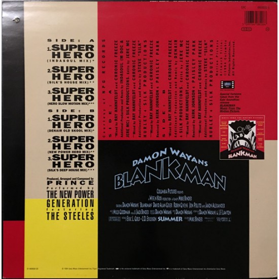 THE NEW POWER GENERATION FEATURING THE STEELES ‎– SUPER HERO - EPIC (prod. by PRINCE)