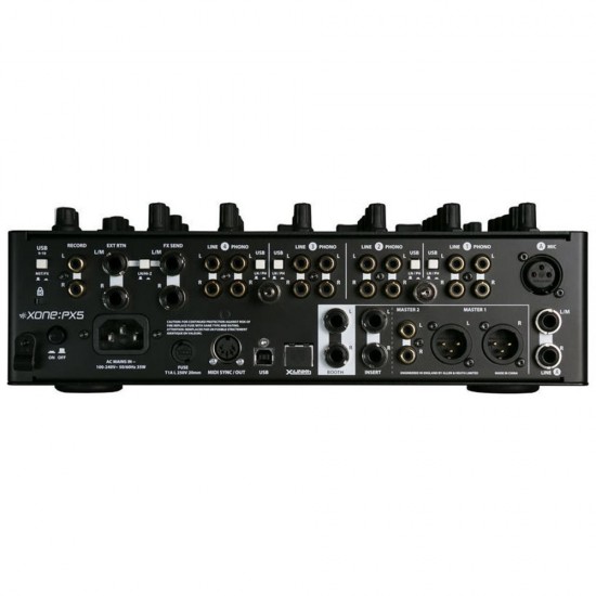 ALLEN & HEATH XONE PX5 USB 2.0 DJ MIXER WITH BUILT IN 20-CHANNEL AUDIO CARD