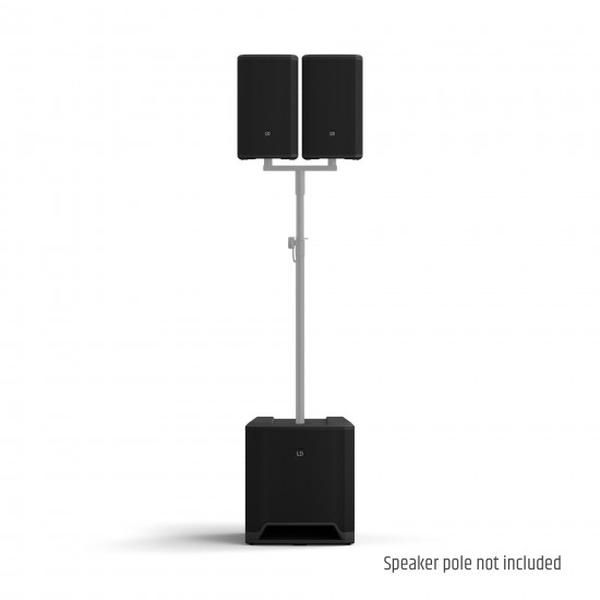 LD SYSTEMS DAVE 12 G4X Compact 2.1 powered PA system