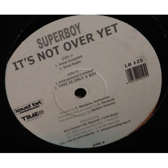 SUPERBOY - IT'S NOT OVER YET - LOUD BIT REC