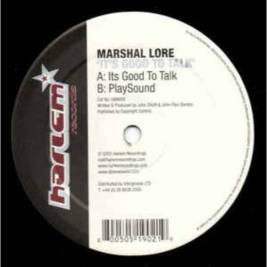 MARSHAL LORE - GOOD TO TALK - HARLEM REC