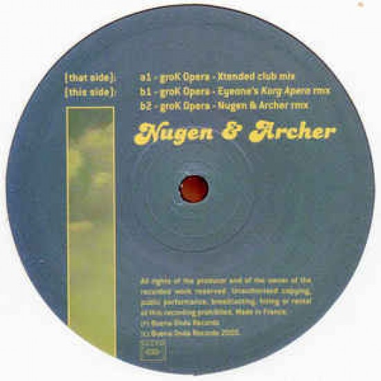 NUGEN & ARCHER - GROK OPERA - BUENA ONDA REC