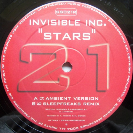 INVISIBLE INC - STARS - SUMSONIC REC