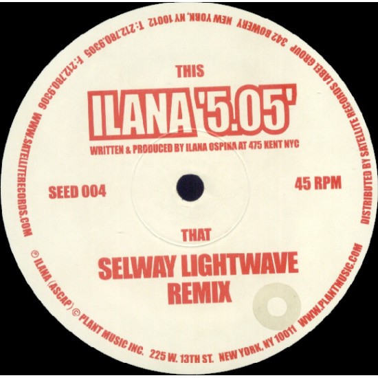 ILANA - LIGHTWAVE JOHN SELWAY REMIX - PLANT REC