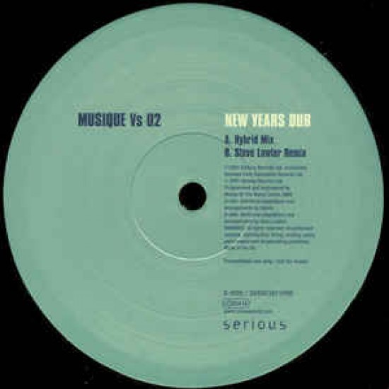 MUSIQUE VS U2 - NEW YEAR DUB STEWE LAWLER REMIX - SERIOUS REC