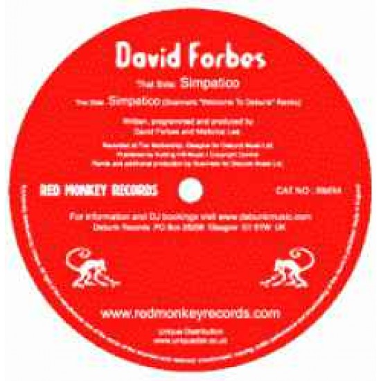 DAVID FORBES - SIMPATICO - RED MONKEY RECORDS