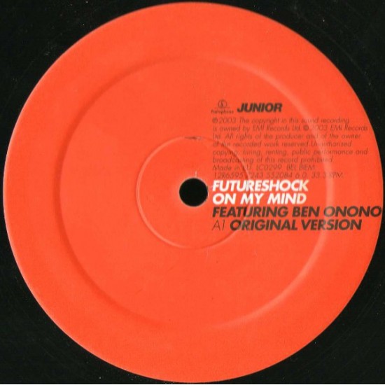 FUTURESHOCK - ON MY MIND - JUNIOR REC