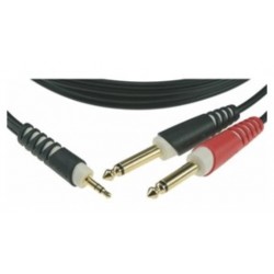 KLOTZ AY5-0300 Y-AUDIO KABEL MINI JACK 3M