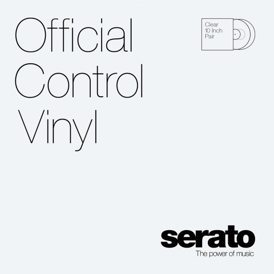 SERATO 2x10" Performance serija, Control Vinyl prozorna