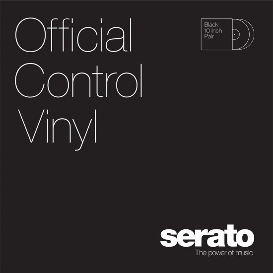 SERATO standardna barva, 2x10" Control Vinyl črna