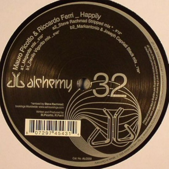 Mauro Picotto & Riccardo Ferri – Happily (incl. Steve Rachmad remix) – ALC032 (12" Vinyl)