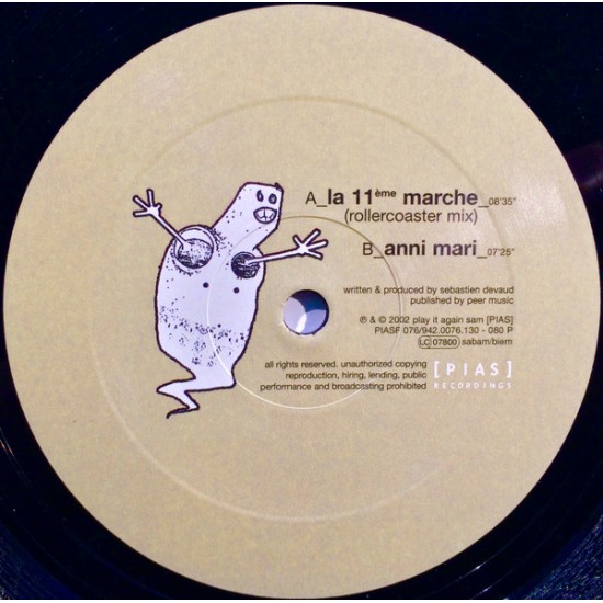 Agoria – La 11ème Marche – PIASF 076 (12" Vinyl)