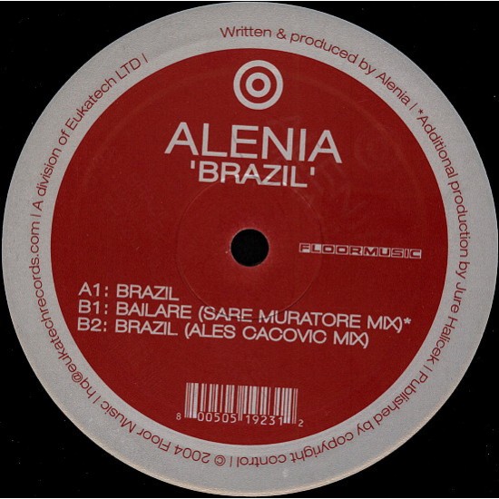 Alenia – Brazil (incl. Sare Muratore, Ales Cacovic remix) – Floor002 (12" Vinyl)
