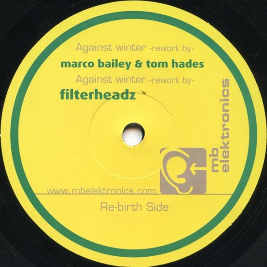 DJ Preach – Against Winter (incl. Marco Bailey & Tom Hades, Filterheadz remix) – MBELEK011 (12" Vinyl)
