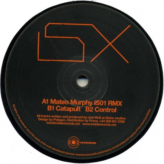 Joel Mull – ISX (incl. Mateo Murphy remix) – IS10 (12" Vinyl)