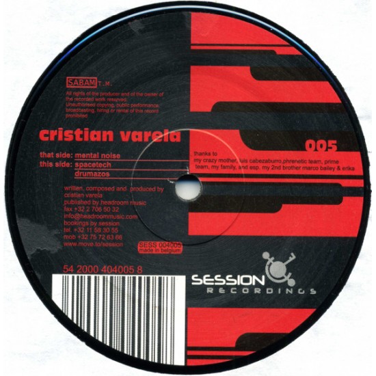 Cristian Varela – Mental Noise | 12" Vinyl