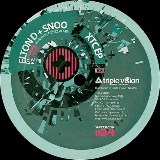 Elton D & Snoo – XTC EP – 12" Vinyl