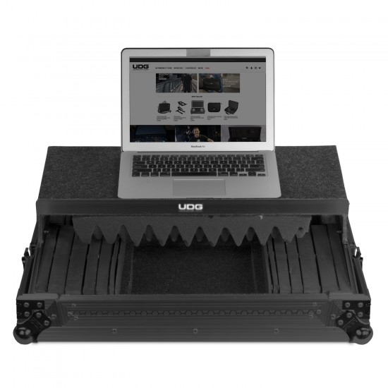 UDG Ultimate Flight Case Multi Format XL Black MK3 Plus Laptop Shelf