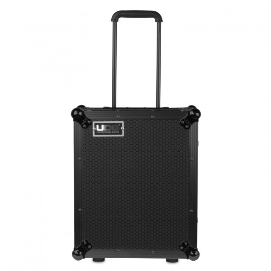 UDG Ultimate Flight Case Multi Format Turntable Black MK2 Plus Trolley And Wheels