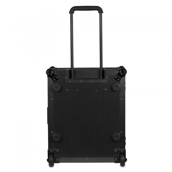 UDG Ultimate Flight Case Multi Format Turntable Black MK2 Plus Trolley And Wheels