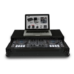 UDG Ultimate Flight Case Denon DJ MC7000 Black Plus (Laptop Shelf)