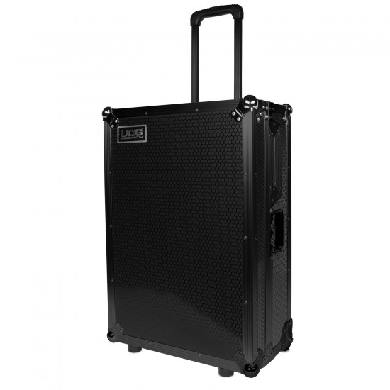 UDG Ultimate Flight Case Scratch Black Plus Trolley Plus Wheels