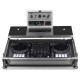 UDG Ultimate Flight Case Pioneer DDJ-1000 Silver Black Plus Laptop Shelf Plus Wheels